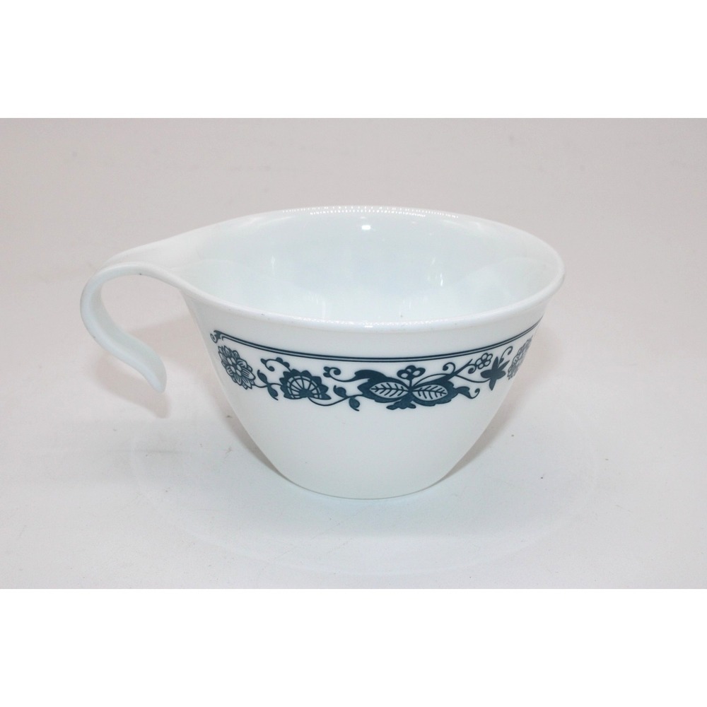Corelle Open Hook Handle Coffee Cup Set of 4 VTG Old Town Blue Onion White - Picture 3 of 6